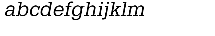 Glypha 55 Oblique Font LOWERCASE