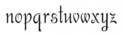 Gladly Ornate Narrow Font LOWERCASE