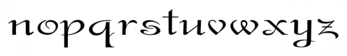 Gladly Ornate Wide Font LOWERCASE