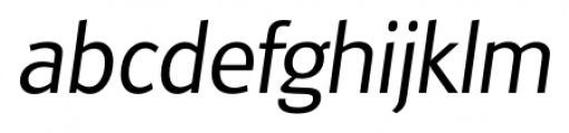 Glasgow Serial Light Italic Font LOWERCASE