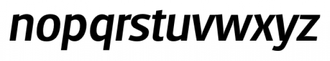 Glasgow Serial Medium Italic Font LOWERCASE