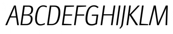 Glasgow Serial Xlight Italic Font UPPERCASE