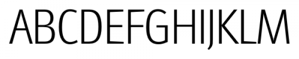Glasgow Serial Xlight Font UPPERCASE