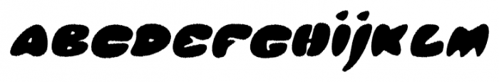 Glob Italic Rough Font LOWERCASE