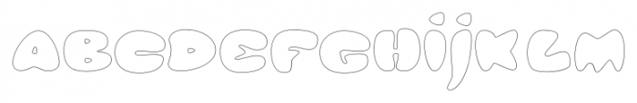 Glob Outline Font LOWERCASE