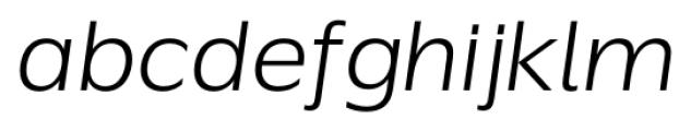 Global Light Italic Font LOWERCASE