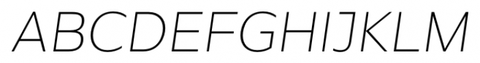 Global Thin Italic Font UPPERCASE