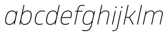 Glober Light Italic Font LOWERCASE