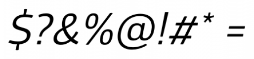 Glober Regular Italic Font OTHER CHARS