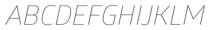 Glober Thin Italic Font UPPERCASE