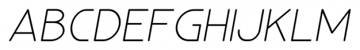 Glorifie Light Italic Font UPPERCASE