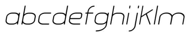 Glorifie Light Italic Font LOWERCASE