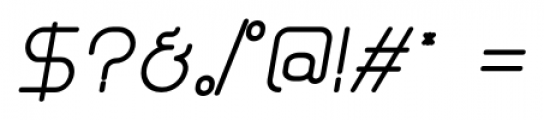 Glorifie Regular Italic Font OTHER CHARS