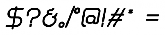 Glorifie Semibold Italic Font OTHER CHARS