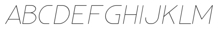 Glorifie Thin Italic Font UPPERCASE