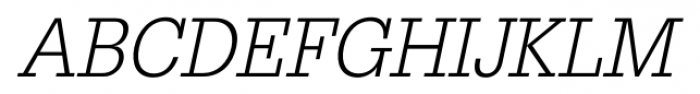 Glyddon Light Italic Font UPPERCASE