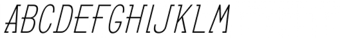 GL Benicassim Oblique Font LOWERCASE