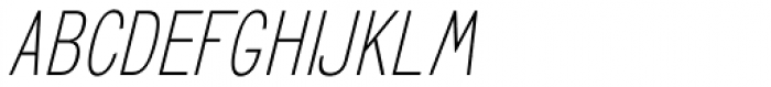 GL Benicassim Sans Oblique Font UPPERCASE