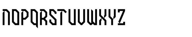 GLARUDA SKYLINE Regular Font LOWERCASE