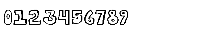 Glackzo Regular Glackzo Outline Font OTHER CHARS