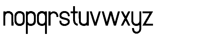 Gladence Font LOWERCASE