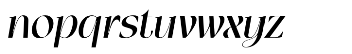 Gladick Display Italic Font LOWERCASE