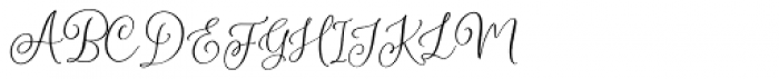 Gladiolus Script Regular Font UPPERCASE