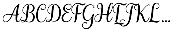Gladista Script Regular Font UPPERCASE