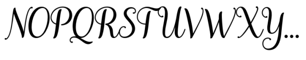Gladista Script Regular Font UPPERCASE