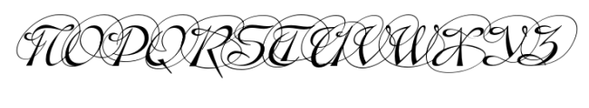 Gladly Ornate Obl Font UPPERCASE