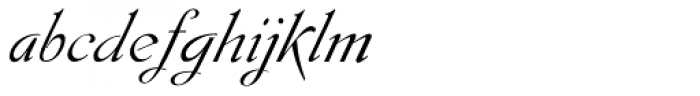 Gladly Ornate Oblique Font LOWERCASE