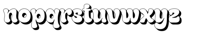 Gladolia Shadow Font LOWERCASE