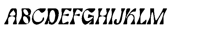 Gladwyn Italic Font UPPERCASE