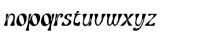 Gladwyn Italic Font LOWERCASE
