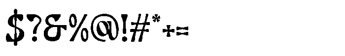 Gladwyn Regular Font OTHER CHARS
