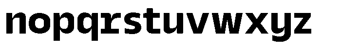 Glaftro Font LOWERCASE