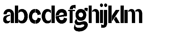 Glagent Stencil Black Condensed FONT