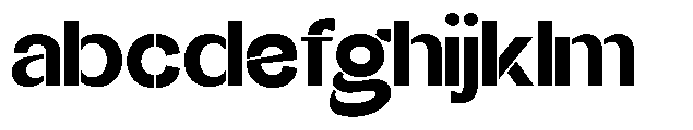 Glagent Stencil Black Expanded FONT