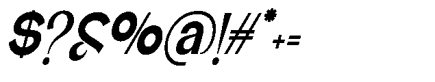 Glagent Stencil Black Extra Cond Sl Font OTHER CHARS
