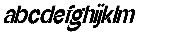 Glagent Stencil Black Extra Cond Sl FONT