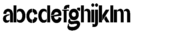Glagent Stencil Black Extra Condensed FONT