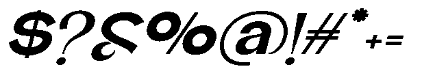 Glagent Stencil Black Extra Exp Sl Font OTHER CHARS