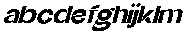 Glagent Stencil Black Extra Exp Sl FONT