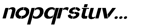 Glagent Stencil Black Extra Exp Sl Font LOWERCASE