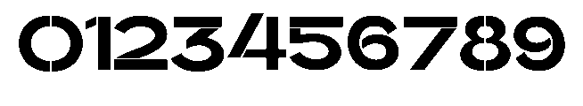 Glagent Stencil Black Extra Expanded Font OTHER CHARS