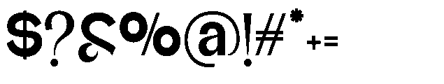 Glagent Stencil Black Semi Condensed Font OTHER CHARS