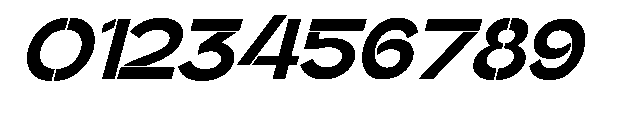 Glagent Stencil Black Semi Expanded Sl Font OTHER CHARS