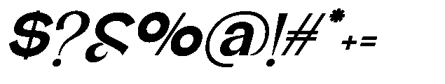 Glagent Stencil Black Semi Expanded Sl Font OTHER CHARS