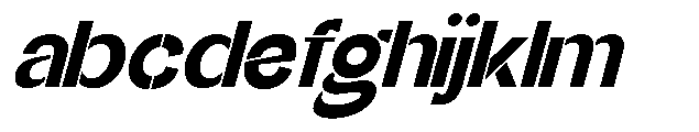 Glagent Stencil Black Semi Expanded Sl FONT