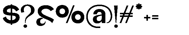 Glagent Stencil Black Semi Expanded Font OTHER CHARS